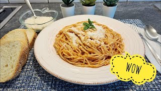 Spaghetti in Tomato Sauce and garlic-One Of My Favorite Spaghetti Recipe