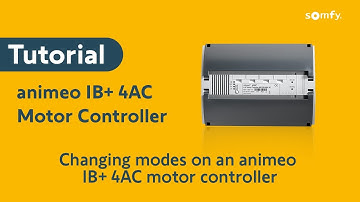 HOW TO: Change modes on an animeo IB+ 4AC Motor Controller
