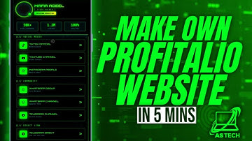 Make Your Own Professional Portfolio Apk in 5 Mins 💻 | Full Premium Design 2025 | AS TECH