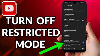 how to turn off restricted mode on youtube mobile 2022