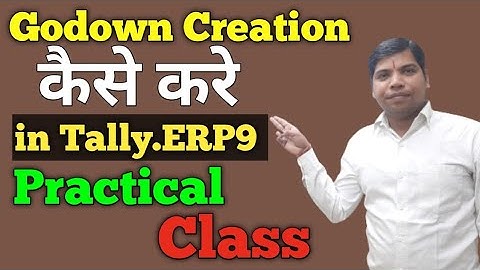 How to create Godown in Tally erp 9 || Maintain Multiple Godown in Tally || Branch Stock Transfer PR
