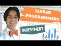 Linear programming investment with excel solver