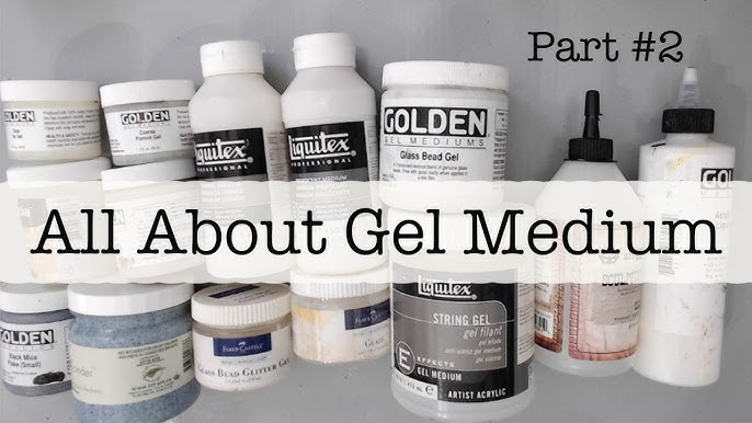 Beginners Mixed Media- All About Gel Medium Part 1- HOW TO GET STARTED?  WHAT IS Gel Medium? 