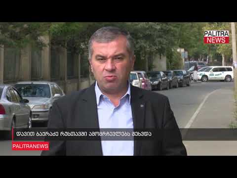 დავით ბაქრაძე რუსთავში ამომრჩევლებს შეხვდა