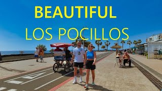 Los Pocillos LANZAROTE Spain 2024 🇪🇸 🔴 NEW Beautiful Walking Tour in Canary Islands [4K UHD]