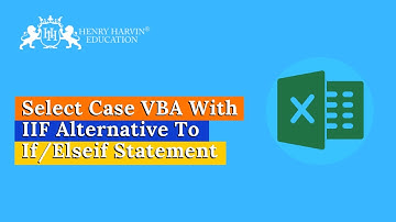 Select Case VBA With IIF | Best Advanced Excel Tutorial for Beginners | @henryharvin