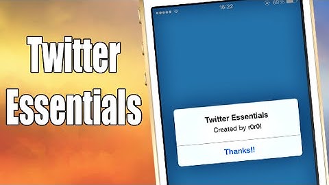 Twitter Essentials - iOS 7 Jailbreak Cydia Tweak