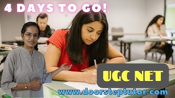 UGC NET 2023 - 4 Days to Go! What to Prepare? @ doorsteptutor.com Strategy | NTA NET | Dr. Manishika