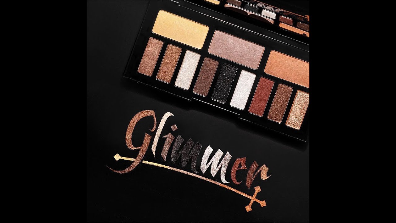 NEW Kat Von D  SHADE + LIGHT GLIMMER Eyeshadow Palette Swatch & Review