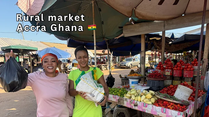 Cost of Living in ACCRA Ghana || Market Day in rural Ghana 