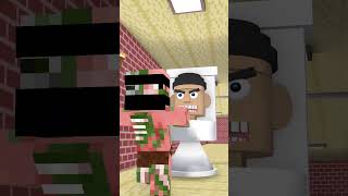 Skibidi Toilet chase Ninja Pigman #shorts #minecraft #skibiditoilet