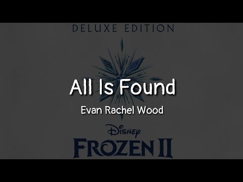 Evan Rachel Wood All Is Found Lyrics Youtube