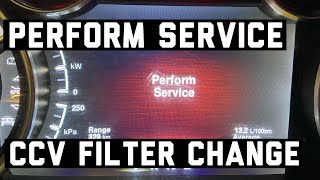 How to: PERFORM SERVICE Dodge Ram 6.7 Cummins changing CCV filter and message reset
