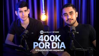 400K POR DIA com INFOPRODUTOS em espanhol NOS EUA | Alan Borges e Matheus Felipe  - Pandacast #202
