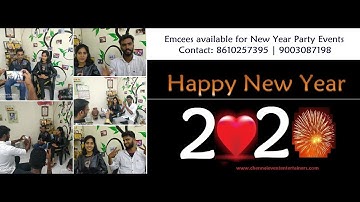 New Year Introduction Video by Chennai Event Emcees and Entertainers Nandhini A and Thamizharasan