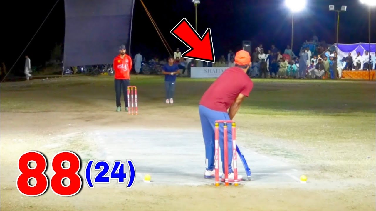 NO LOOK 88 RUNS NEED 24 BALLS FANTASTIC MATCH IN CRICKET TAPE BALL ...