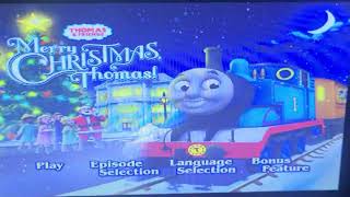 thomas and friends merry Christmas thomas 2011 dvd menu walk-through