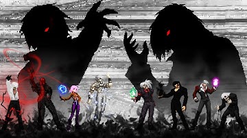 Code:Crashed Killer LV4 Team vs Yagwick Evil Mode Team | KOF MUGEN