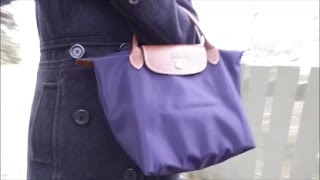 longchamp le pliage large bilberry