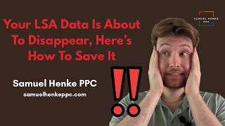 Your LSA Data Is About To Disappear, Here's How To Save It