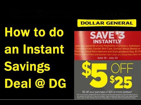 How to do an Instant Savings deal at Dollar General- Beginners Guide to Couponing