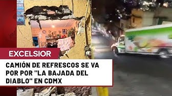 Thumbnail for Camión de refrescos pierde el control y choca en la Bajada del Diablo