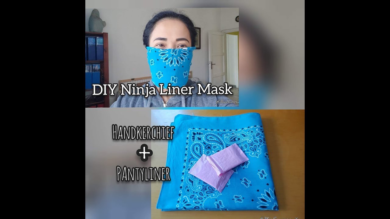 DIY Preventive Mask - Handkerchief and Pantyliner - YouTube