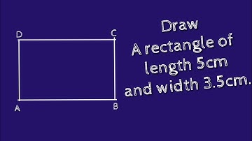 How to draw a rectangle of length 5cm and width 3.5cm.@SHSIRCLASSES .
