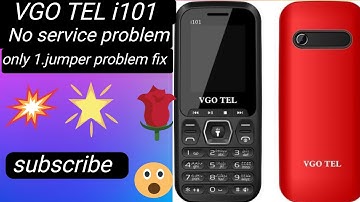 VGO TEL i101 No service problem||how to No Service problem fix #phone #center