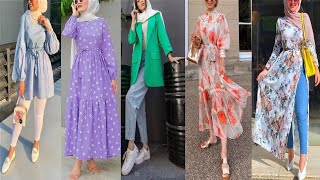 ملابس محجبات لاطلالة ربيعية ملابس العيدveiled clothing for spring and Eid