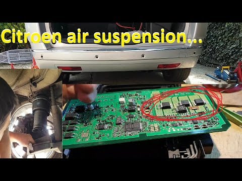 Citroen C4 Picasso air suspension errors C1621, C1196, C118C... Fault finding and repair.