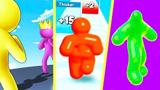 Blob Runner 3D vs Tall Man Run vs Giant Rush💪❌Gameplay on iOS Android - Fun Run Race (4K) screenshot 4