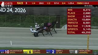 Shelikestoscoot 1.54.4 Scioto Downs Tyler Smith #harnessracing
