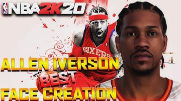 *BEST* NBA 2K20 Allen Iverson Face Creation! Make Your MyPlayer Look EXACTLY Like AI!