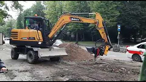 CATSU Tiltrotator T06 on Sany SY65