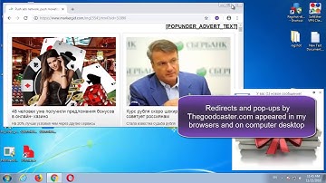How to remove Thegoodcaster.com pop-ups