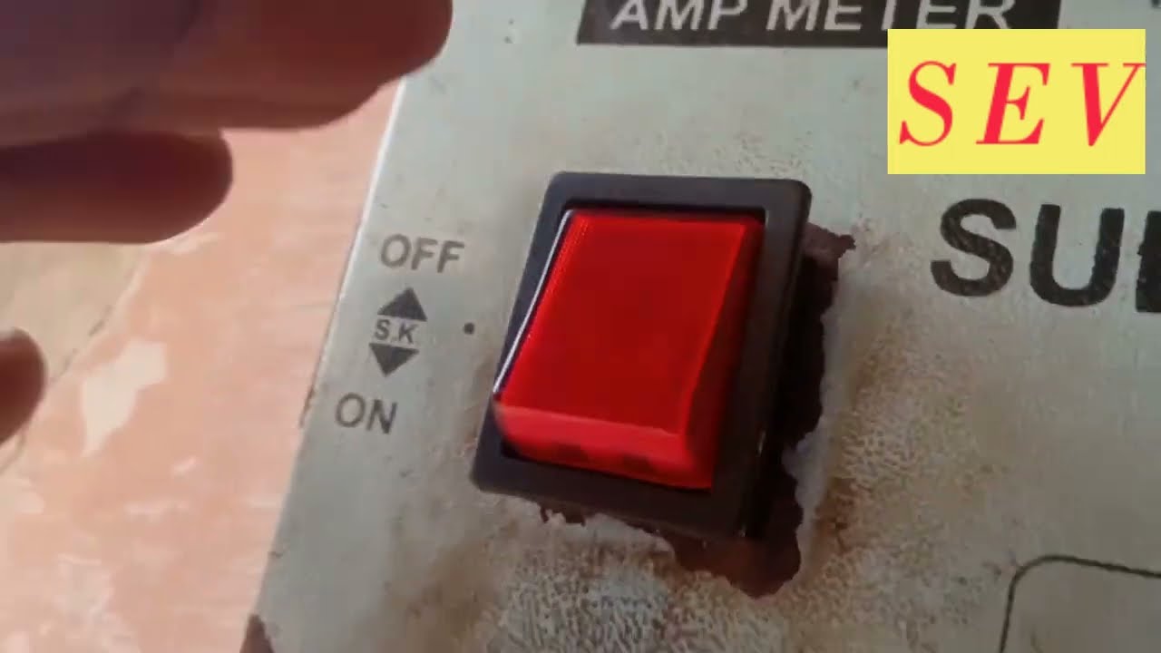 submersible starter connection |submersible starter switch not working | submersible starter problem