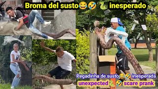 Broma del susto🐍 inesperado / Pegadinha de susto 🐍 inesperado / Unexpected scare prank