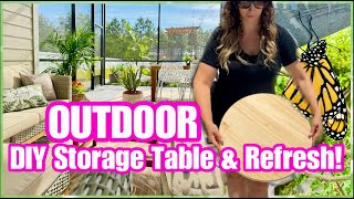 SUMMER PATIO REFRESH & EASY DIY STORAGE TABLE IDEA! by Style My Sweets 9,200 views 3 days ago 11 minutes, 12 seconds