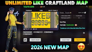 Unlimited Like Craftland Map in Free Fire |Craftland Map Kaise Banaye | 2026 New Craftland Map  screenshot 1
