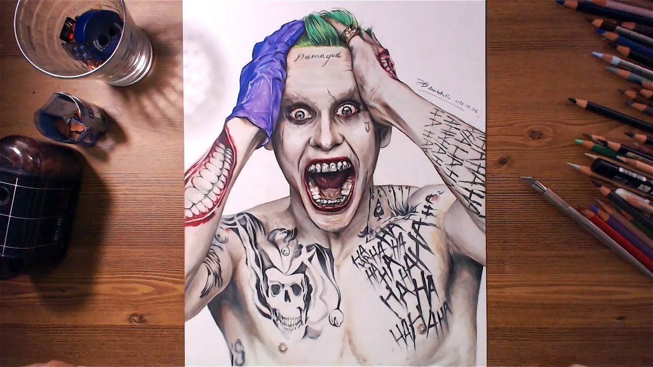 Suicide Squad : Joker (Jared Leto) - Speed drawing