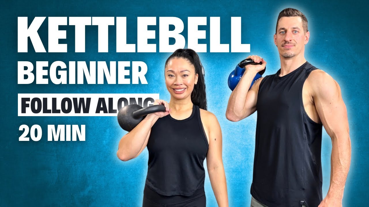 20-минутная тренировка с гирей для начинающих | Занимайтесь дома