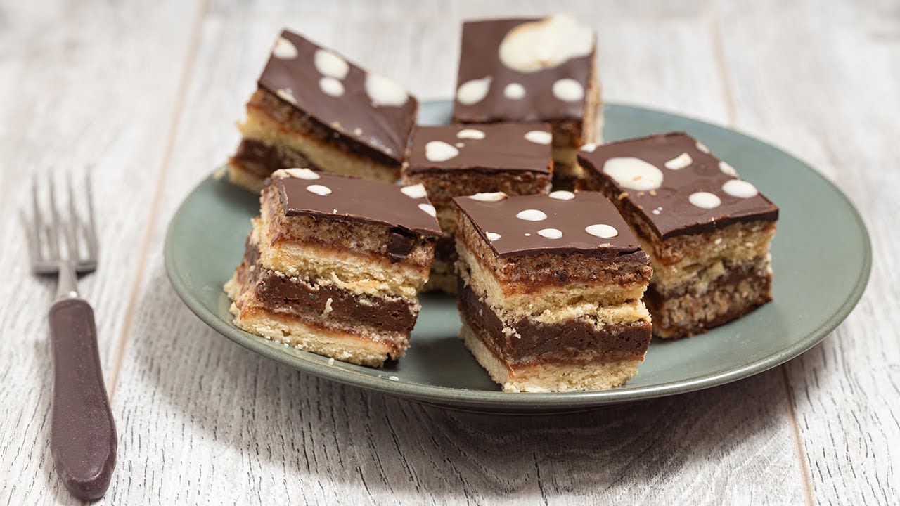 Milanske kocke - Almond, Jam and Chocolate Cake Recipe - Bebina kuinja - Domaći video recept