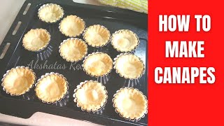 How to make Canapes at home |Eggless canapes