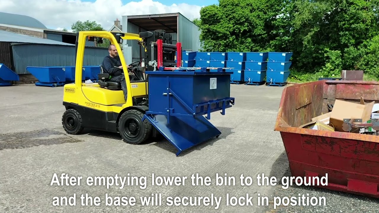 Base emptying waste bins