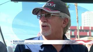 Self-driving shuttle fender bender in Las Vegas delays shuttle launch in Wisconsin