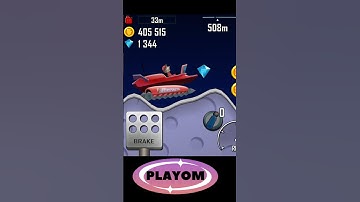 Finger Screw Flying on the Moon 🌙💎 | Hill Climb Racing USA #gaming #games #shorts