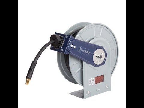 Kobalt Pro Retractable Reel w/3/8-in x 50-ft Rubber Hose | SGY-AIR266