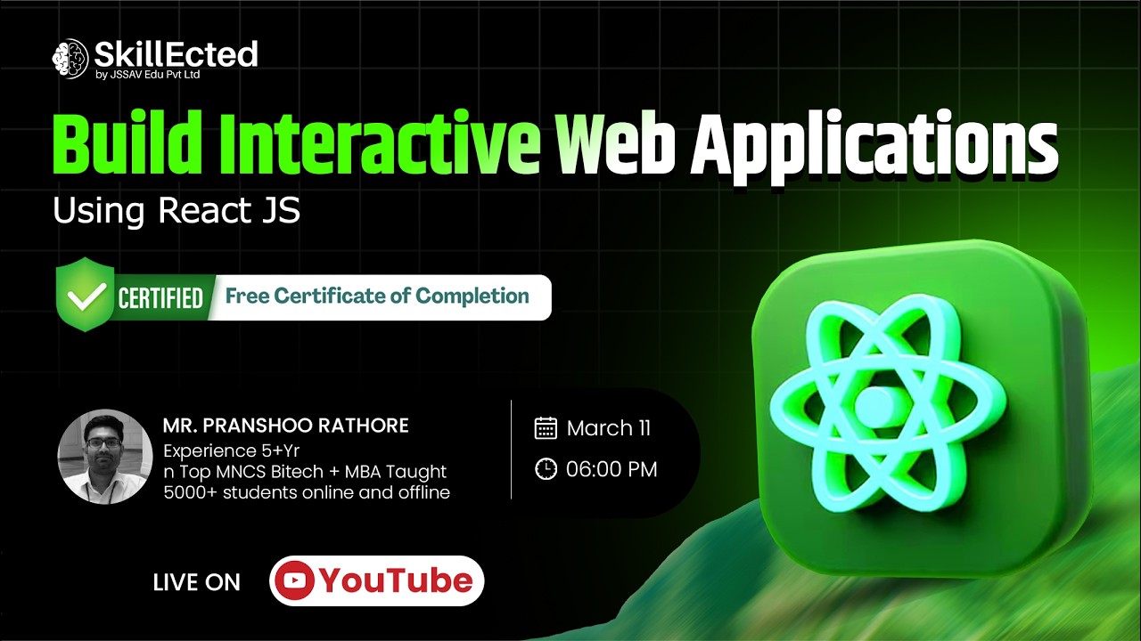 Build Interactive Web Applications Using React JS - YouTube