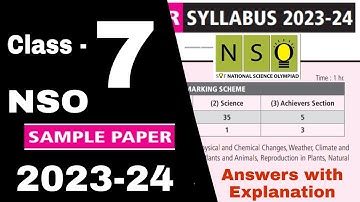 Class 7 NSO Sample Paper 2023-24 / NSO Class 7 Sample paper 2023-24 / NSO Olympiad class 7
